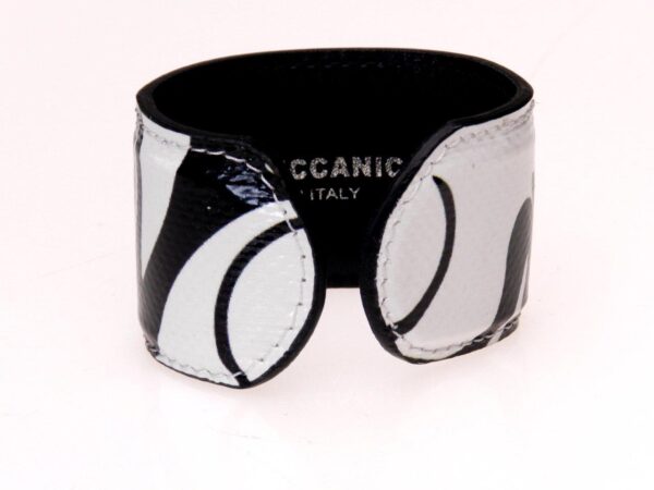 WOMAN BRACELET BLACK AND WHITE ABSTRACT FANTASY. - Paul Meccanico