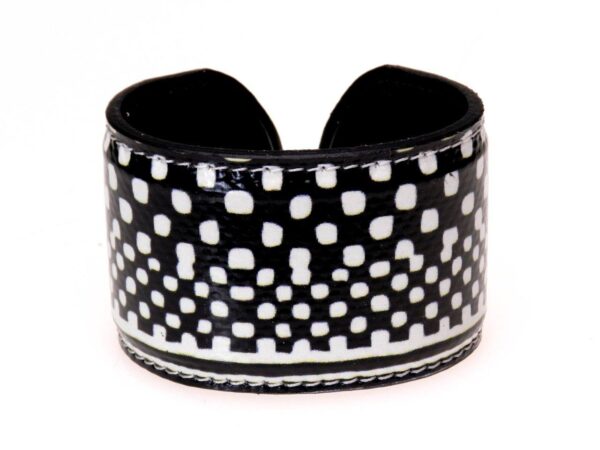 WOMAN BRACELET BLACK AND WHITE AFRO FANTASY. - Paul Meccanico