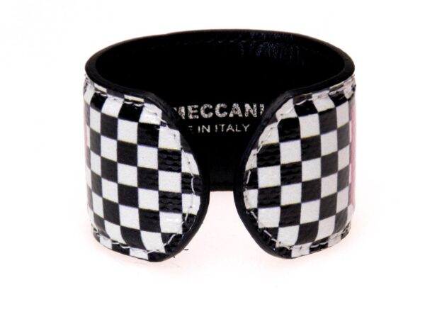 WOMAN BRACELET BLACK AND WHITE COLOURS CHESS FANTASY "BLA + LOVE". - Limited Edition Paul Meccanico