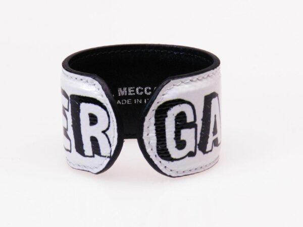 WOMAN BRACELET BLACK AND WHITE COLOURS "GAME OVER". - Paul Meccanico