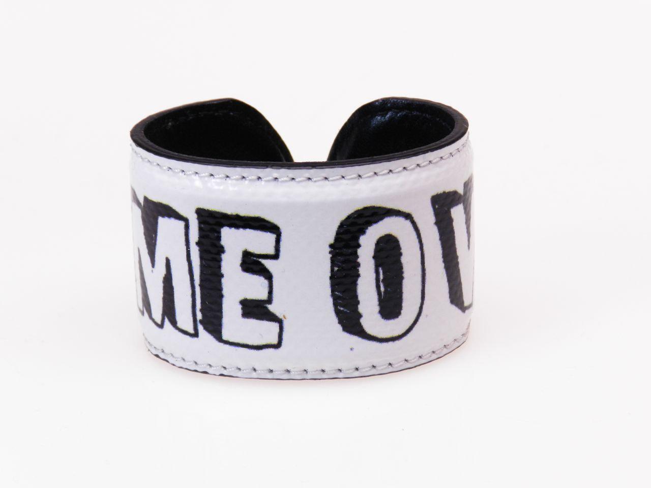 WOMAN BRACELET BLACK AND WHITE COLOURS "GAME OVER". - Paul Meccanico