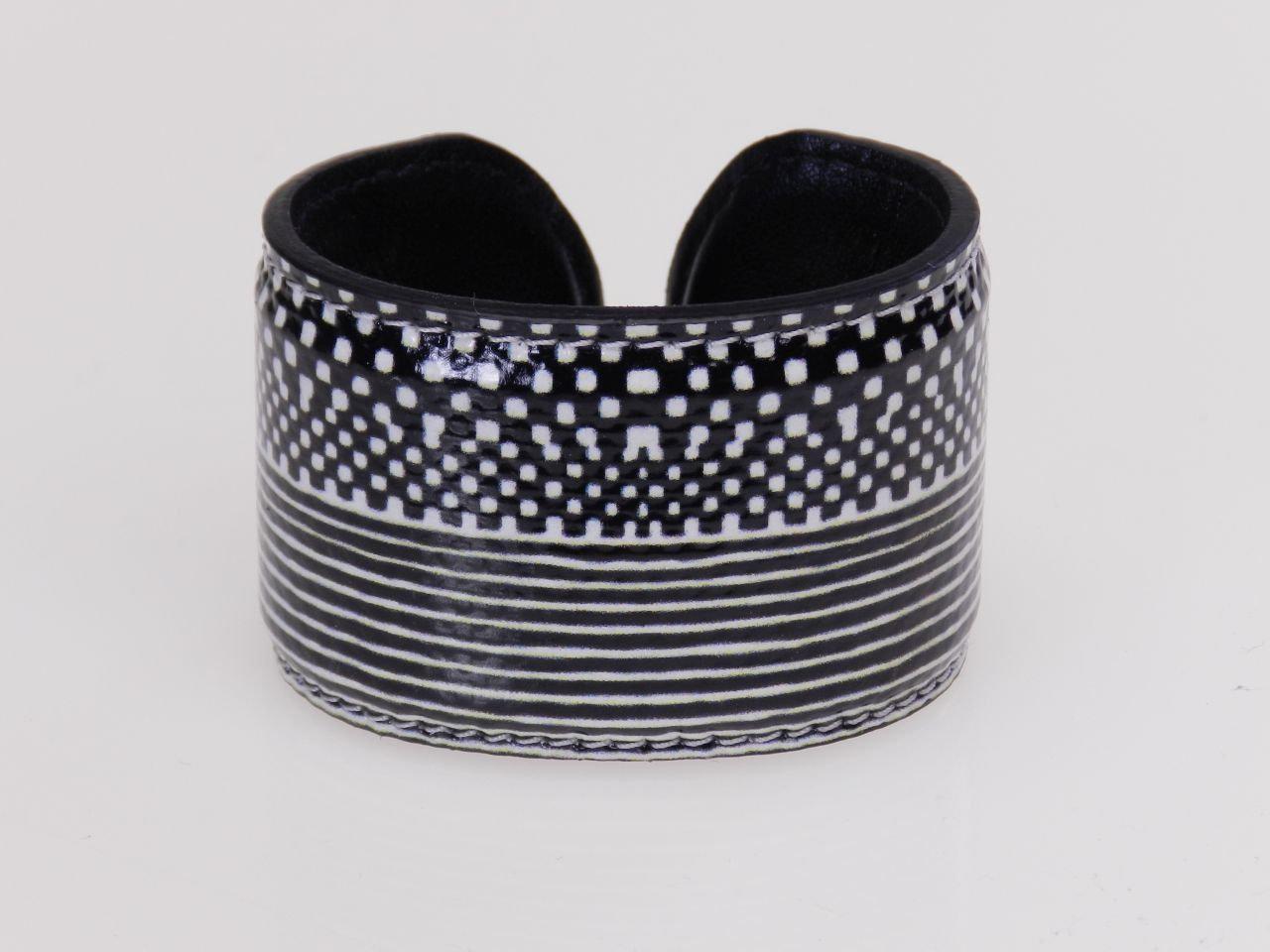 WOMAN BRACELET BLACK AND WHITE. - Paul Meccanico