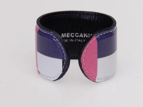 WOMAN BRACELET BLACK, VIOLET, WHITE AND PINK COLOURS CHESS FANTASY. - Limited Edition Paul Meccanico
