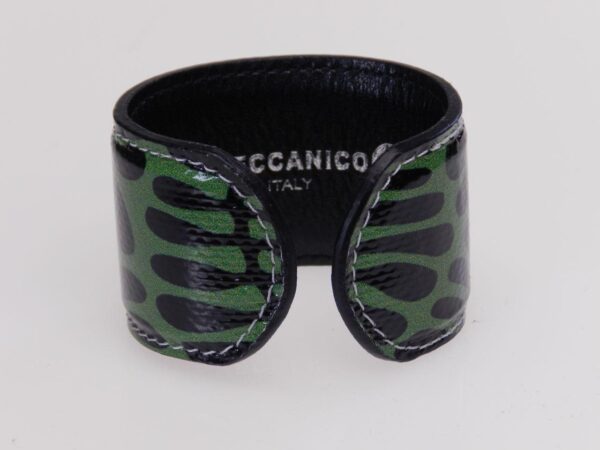 WOMAN BRACELET DARK GREEN AND BLACK COLOURS ABSTRACT FANTASY. - Paul Meccanico