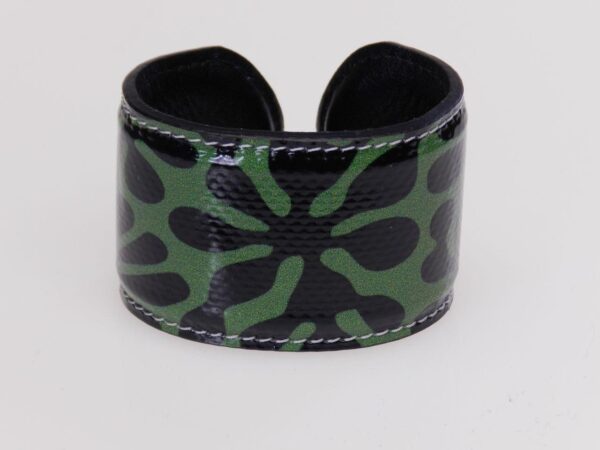 WOMAN BRACELET DARK GREEN AND BLACK COLOURS ABSTRACT FANTASY. - Paul Meccanico