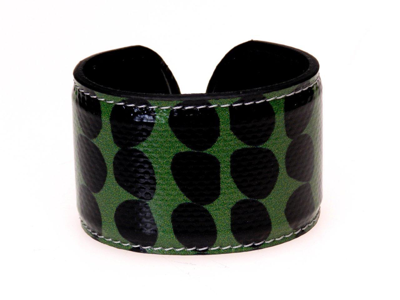 WOMAN BRACELET DARK GREEN COLOUR AFRO FANTASY. - Limited Edition Paul Meccanico