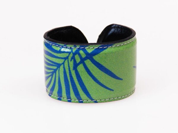WOMAN BRACELET GREEN COLOUR PALM FANTASY. - Paul Meccanico