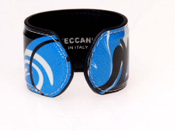 WOMAN BRACELET LIGHT BLUE COLOUR WITH ABSTRACT FANTASY. - Paul Meccanico