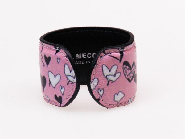 WOMAN BRACELET PINK COLOUR HEARTS PRINT. - Paul Meccanico