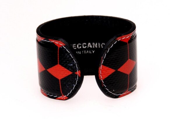 WOMAN BRACELET RED AND BLACK COLOURS GEOMETRIC FANTASY. - Paul Meccanico