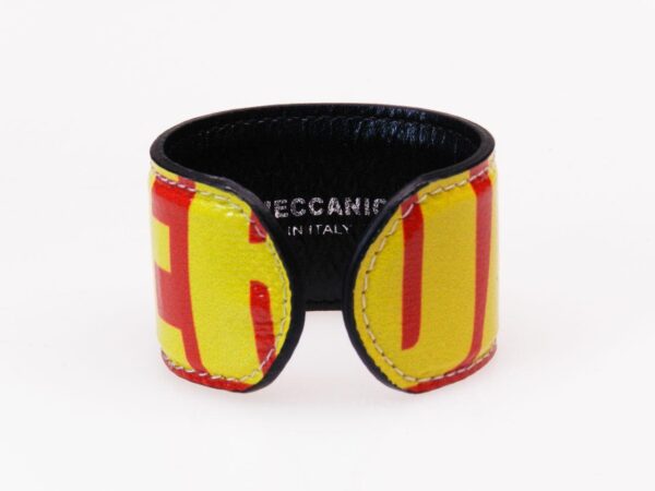 WOMAN BRACELET RED AND YELLOW COLOUR "DANGER". - Limited Edition Paul Meccanico