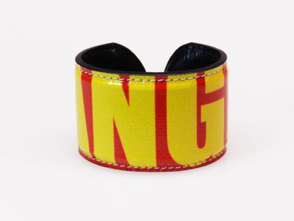 WOMAN BRACELET RED AND YELLOW COLOUR "DANGER". - Limited Edition Paul Meccanico