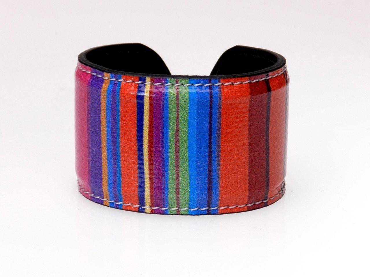 WOMAN BRACELET WITH MULTICOLORED LINES. - Paul Meccanico