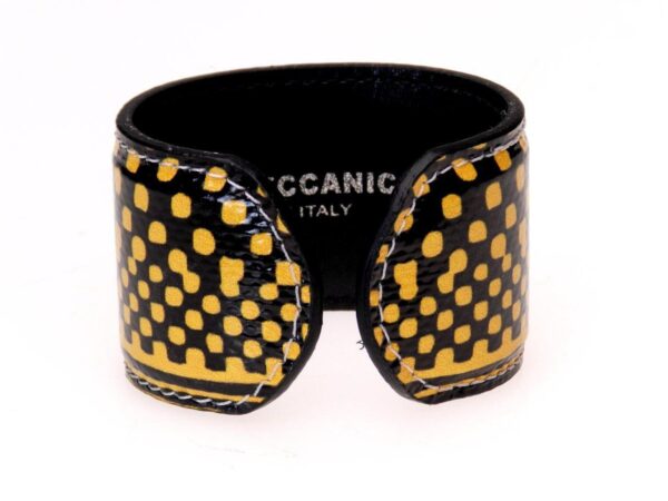 WOMAN BRACELET YELLOW AND BLACK COLOURS AFRO FANTASY. - Paul Meccanico