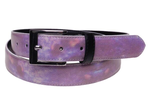 WOMAN' S BELT PINK COLOUR MADE OF LORRY TARPAULIN. - Paul Meccanico