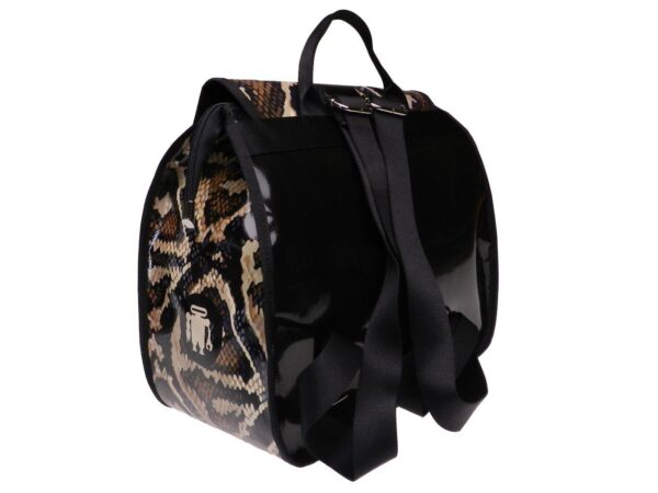 WOMAN'S BACKPACK ANIMALIER FANTASY. PULP MODEL MADE OF LORRY TARPAULIN. - Limited Edition Paul Meccanico
