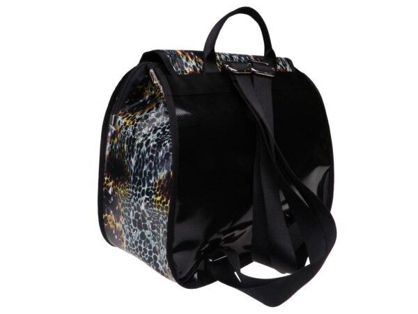 WOMAN'S BACKPACK ANIMALIER FANTASY. PULP MODEL MADE OF SOFT SYNTETHIC LEATHER. - Limited Edition Paul Meccanico