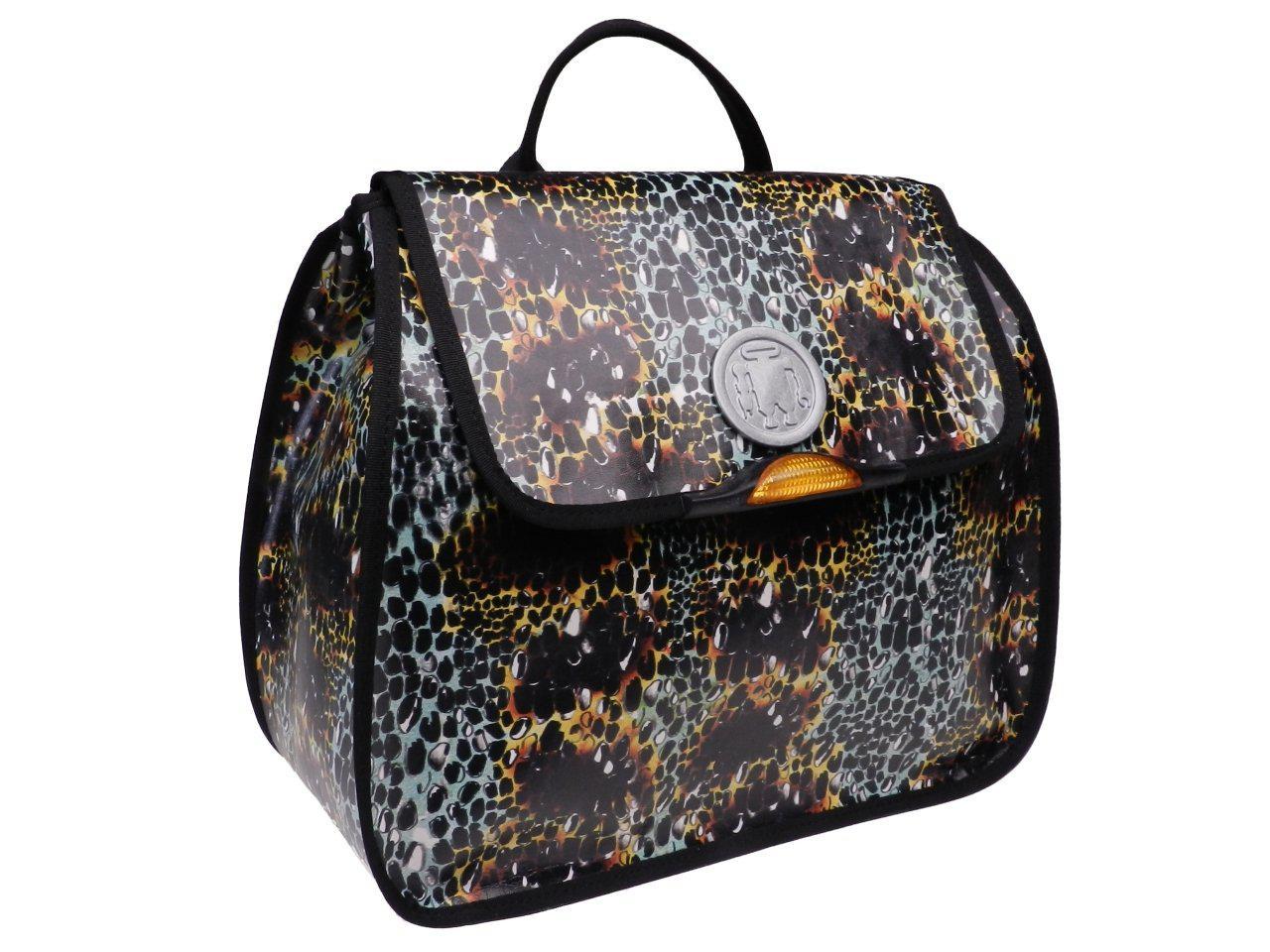 WOMAN'S BACKPACK ANIMALIER FANTASY. PULP MODEL MADE OF SOFT SYNTETHIC LEATHER. - Limited Edition Paul Meccanico