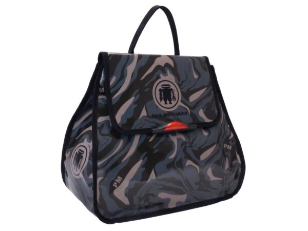 WOMAN'S BACKPACK CAMOUFLAGE FANTASY. PULP MODEL MADE OF LORRY TARPAULIN. - Limited Edition Paul Meccanico