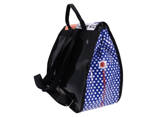 WOMEN'S "BACK BAG" IN CARTOON STYLE. MODEL PULP MADE OF LORRY TARPAULIN. - Limited Edition Paul Meccanico