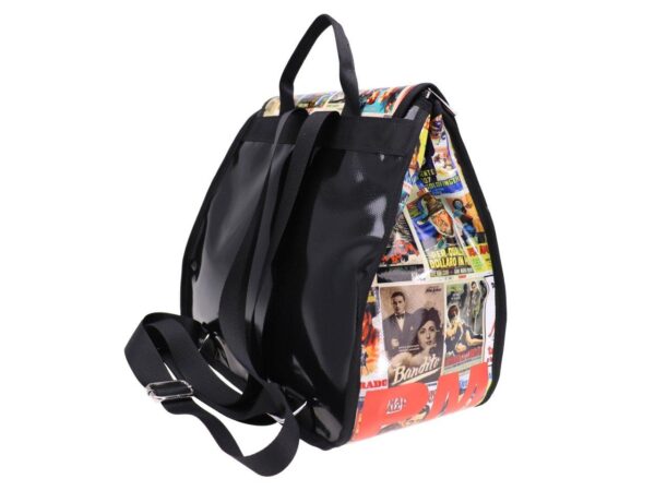 WOMEN'S "BACK BAG" CINESTORY. MODEL PULP MADE OF LORRY TARPAULIN. - Limited Edition Paul Meccanico