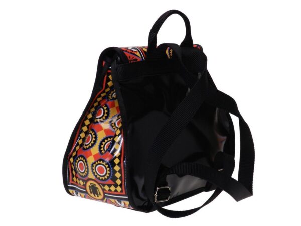 WOMAN'S BACKPACK ETHNIC FANTASY. PULP MODEL MADE OF LORRY TARPAULIN. - Limited Edition Paul Meccanico