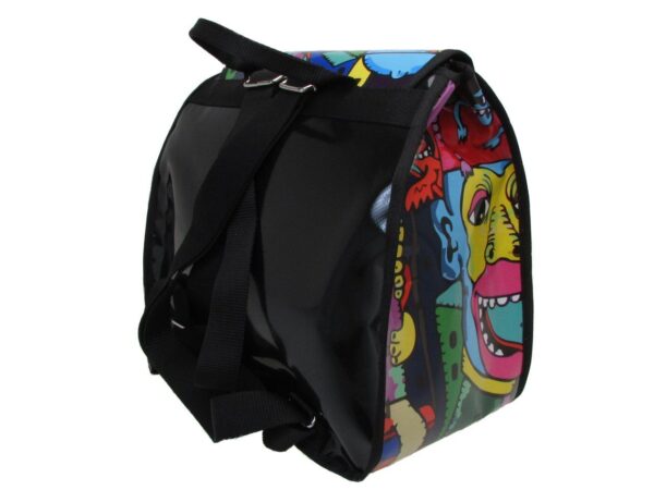 WOMAN'S BACKPACK MANGA FANTASY. PULP MODEL MADE OF LORRY TARPAULIN. - Limited Edition Paul Meccanico