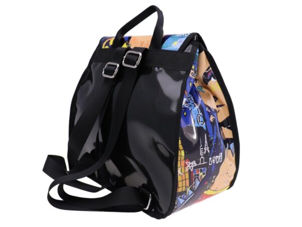WOMAN'S BACKPACK "POP" STYLE. PULP MODEL MADE OF LORRY TARPAULIN. - Limited Edition Paul Meccanico