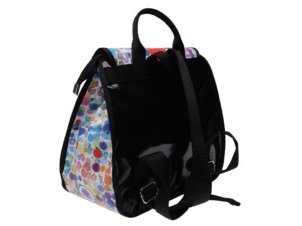 WOMAN'S BACKPACK WATERCOLOR FANTASY. PULP MODEL MADE OF LORRY TARPAULIN. - Limited Edition Paul Meccanico
