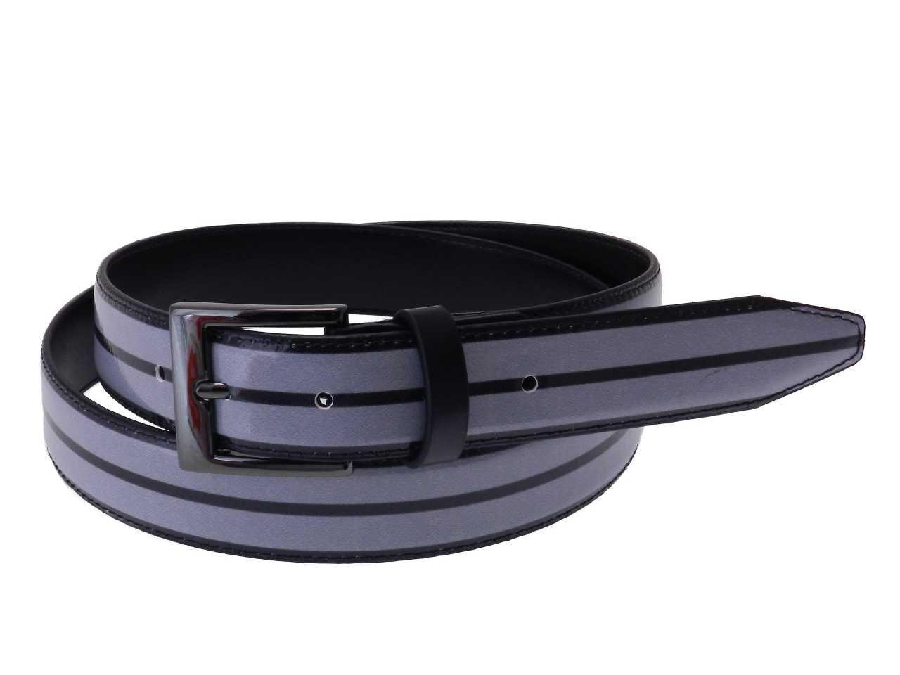 WOMAN'S BELT BLACK AND GREY COLOURS MADE OF LORRY TARPAULIN. - Paul Meccanico