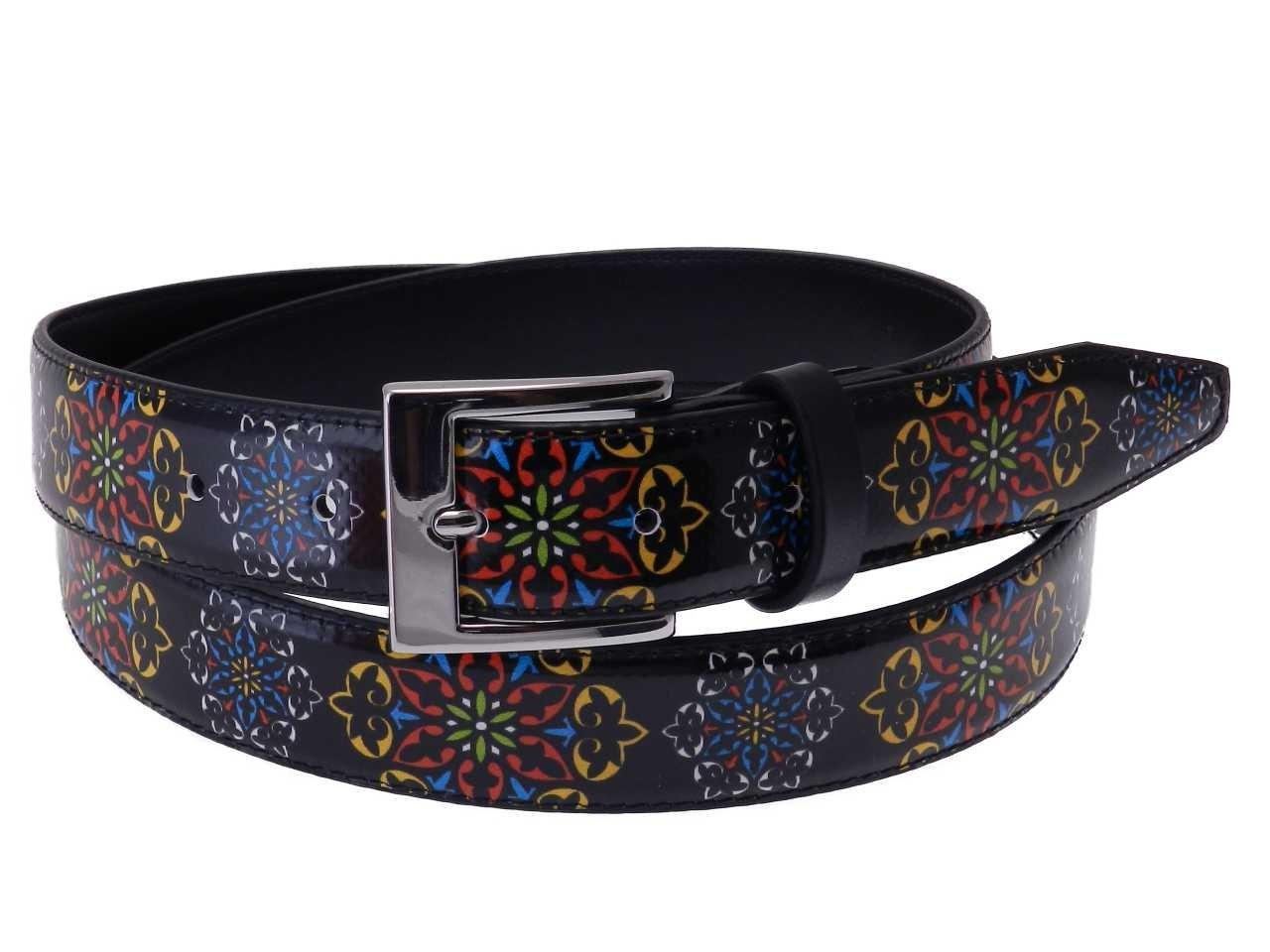WOMAN'S BELT BLACK COLOUR MANDALA FANTASY. - Paul Meccanico