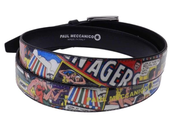 WOMAN'S BELT CARTOON STYLE MADE OF LORRY TARPAULIN. - Paul Meccanico