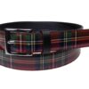 WOMAN'S BELT DARK RED COLOUR SCOTTISH STYLE MADE OF LORRY TARPAULIN - Paul Meccanico