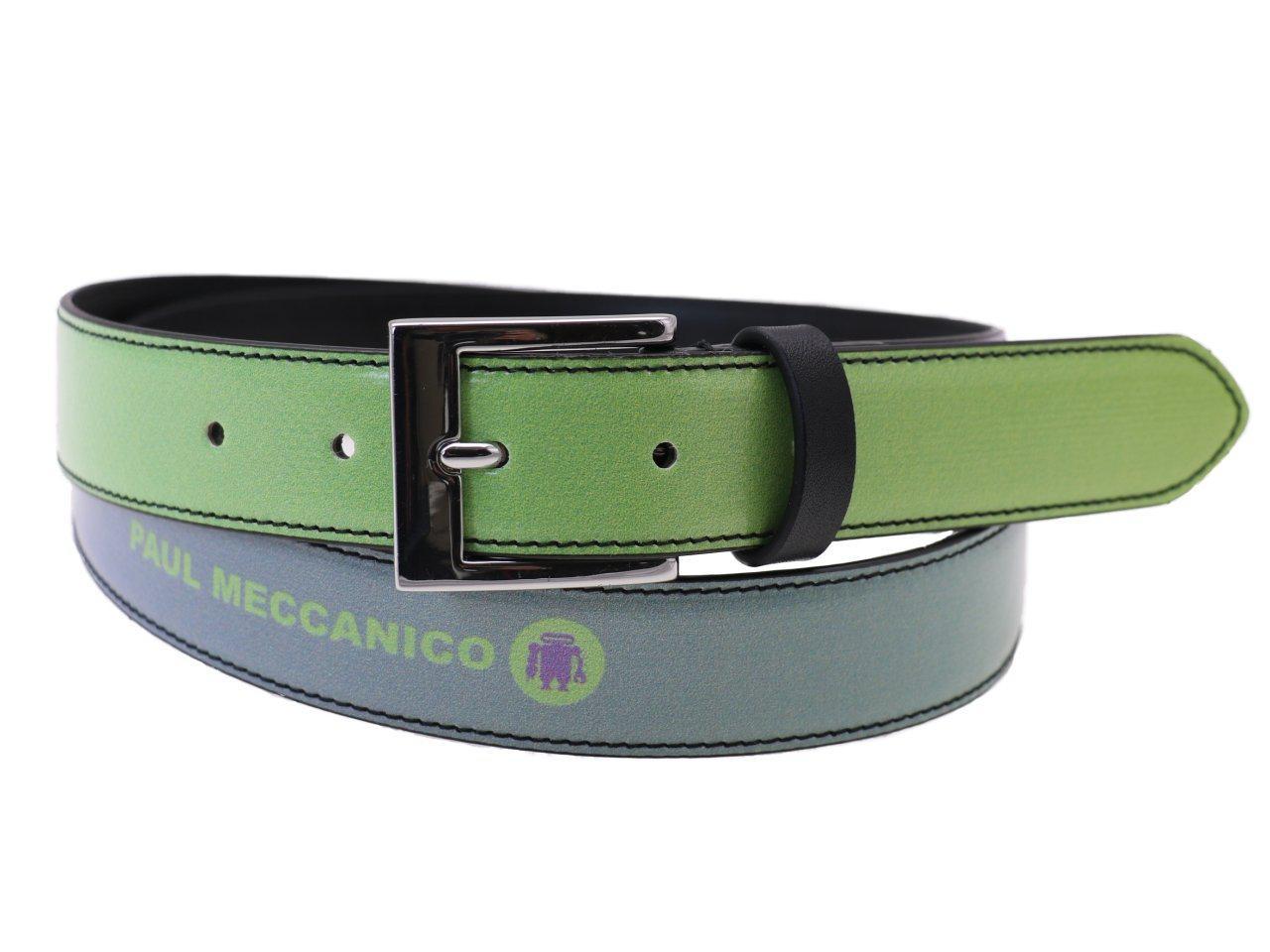 WOMAN'S BELT LILAC AND GREEN COLOURS SHADED EFFECT MADE OF LORRY TARPAULIN - Unique Pieces Paul Meccanico