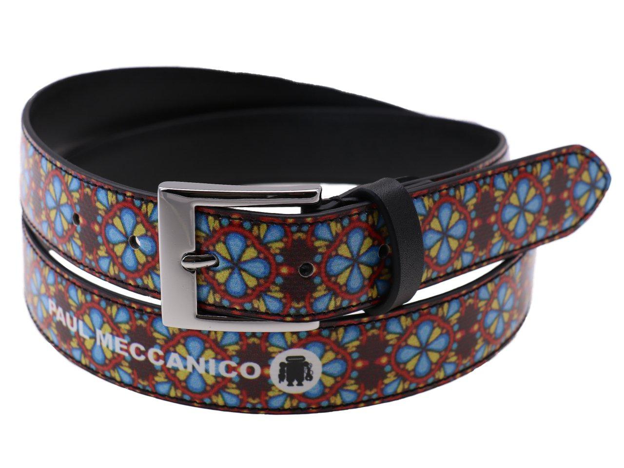 WOMAN'S BELT MAJOLICA FANTASY MADE OF LORRY TARPAULIN - Unique Pieces Paul Meccanico