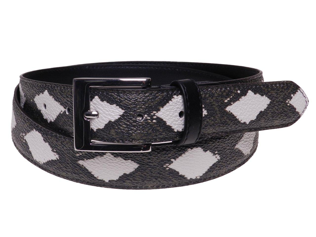 WOMAN'S BELT MUD COLOR WITH PYTHON EFFECT MADE OF HAMMERED FAUX LEATHER. - Paul Meccanico