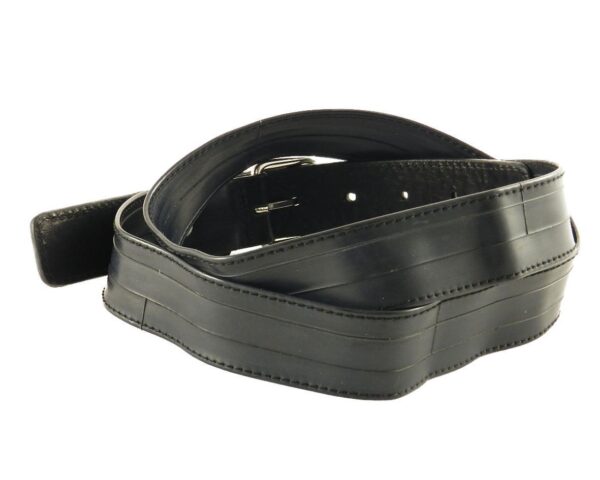 WOMAN'S BELT PAUL MECCANICO COLOUR BLACK FANTASY SNAKE MADE IN ITALY WITH INNER TUBE - Paul Meccanico