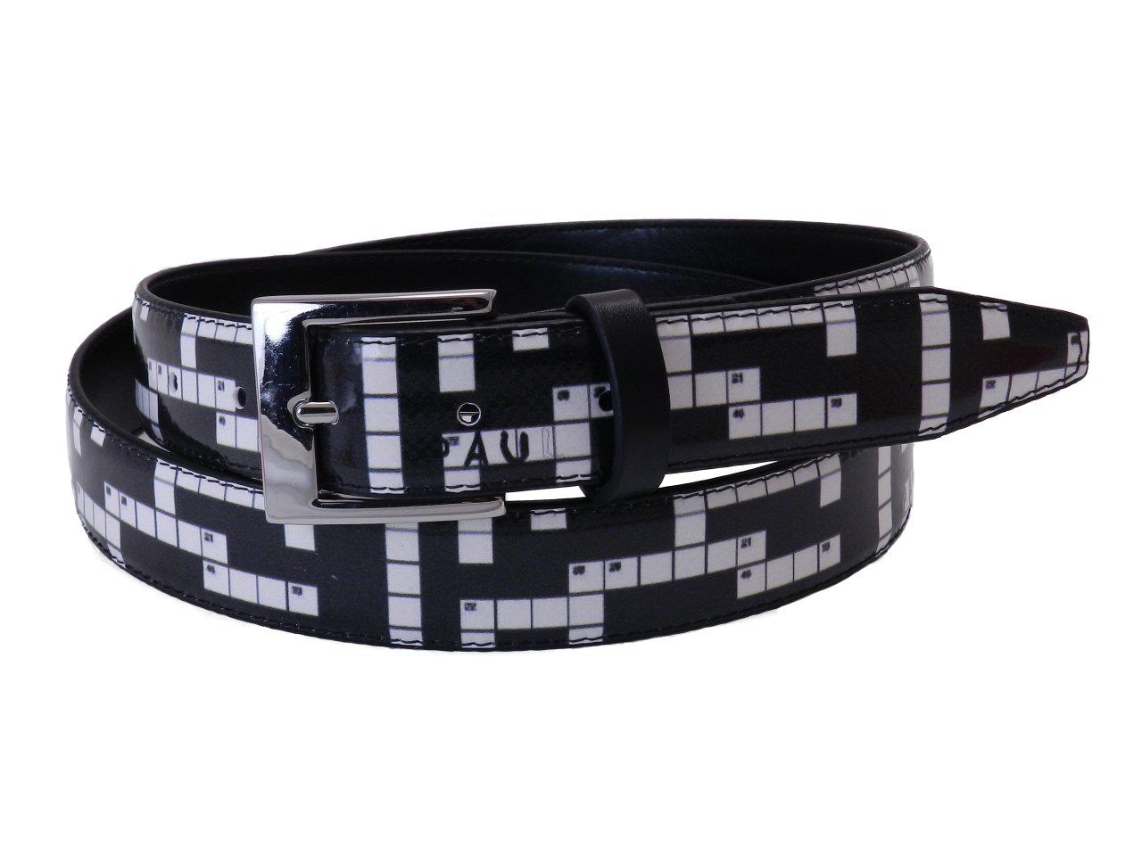 WOMAN'S BELT PAUL MECCANICO OPTICAL FANTASY BLACK AND WHITE - Paul Meccanico