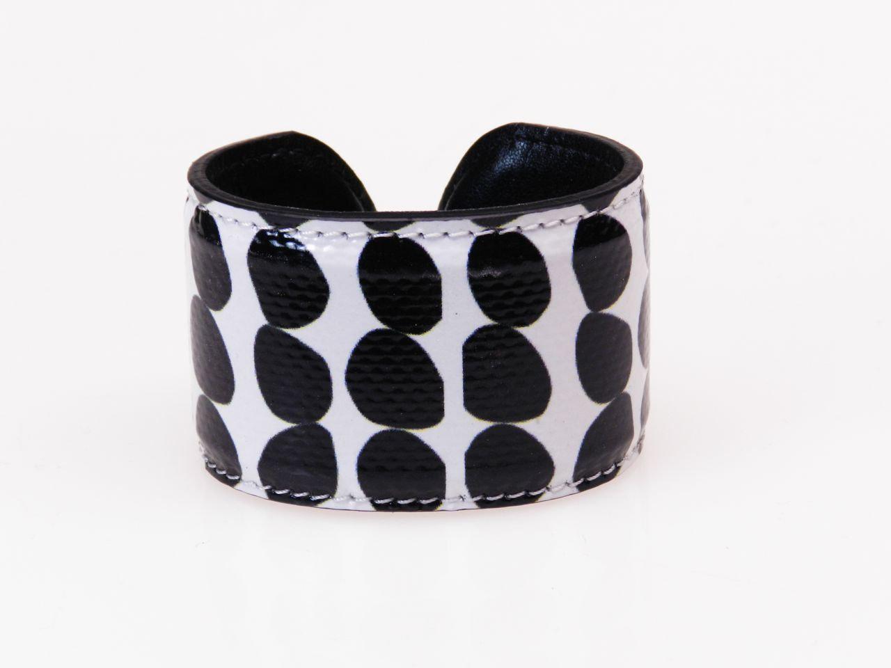 WOMAN'S BRACELET BLACK AND WHITE COLOURS GEOMETRIC FANTASY. - Paul Meccanico