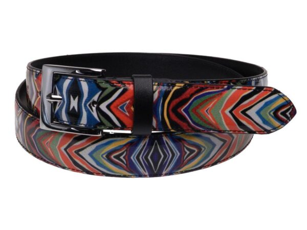 WOMAN'S MULTICOLOR BELT PAUL MECCANICO ANIMAL FANTASY MADE OF LORRY TARPAULIN - Paul Meccanico