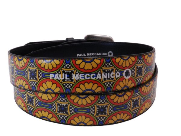 WOMAN'S OR MAN'S BELT PAUL MECCANICO FLOWER FANTASY - Paul Meccanico