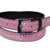 WOMAN'S PINK BELT PAUL MECCANICO MADE OF LORRY TARPAULIN - Unique Pieces Paul Meccanico