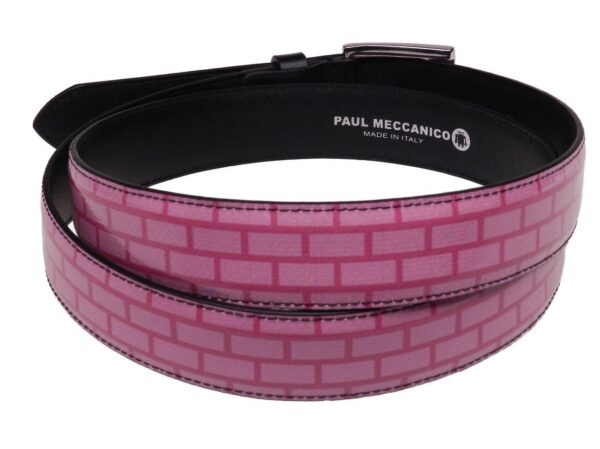 WOMAN'S PINK BELT PAUL MECCANICO MADE OF LORRY TARPAULIN - Unique Pieces Paul Meccanico