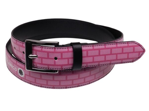 WOMAN'S PINK BELT PAUL MECCANICO MADE OF LORRY TARPAULIN - Unique Pieces Paul Meccanico