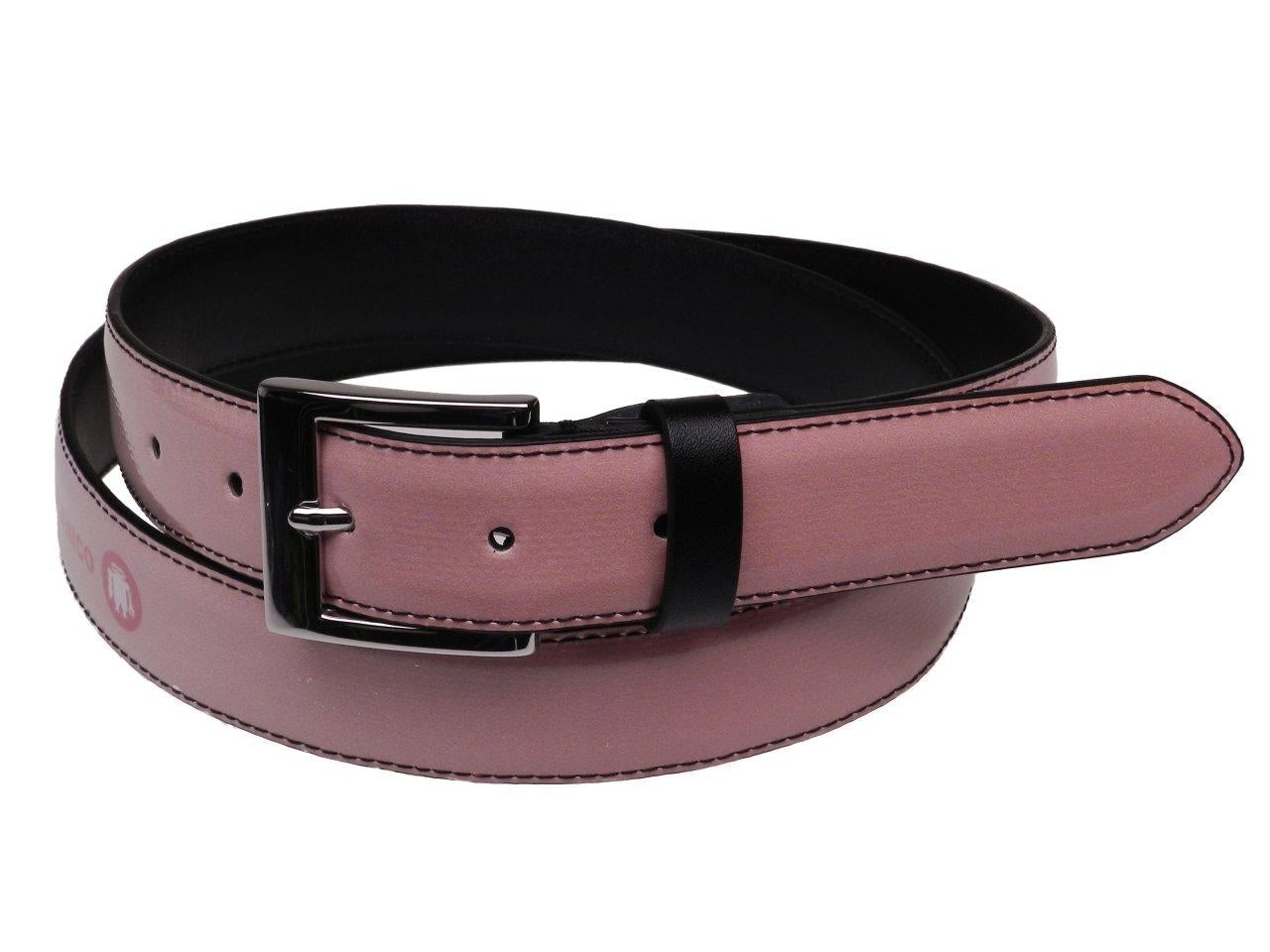 WOMAN'S WHITE AND PINK BELT PAUL MECCANICO MADE OF LORRY TARPAULIN - Unique Pieces Paul Meccanico