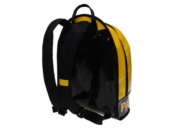 YELLOW AND WHITE BACKPACK PAUL MECCANICO. SUPER MODEL MADE OF LORRY TARPAULIN. - Limited Edition Paul Meccanico